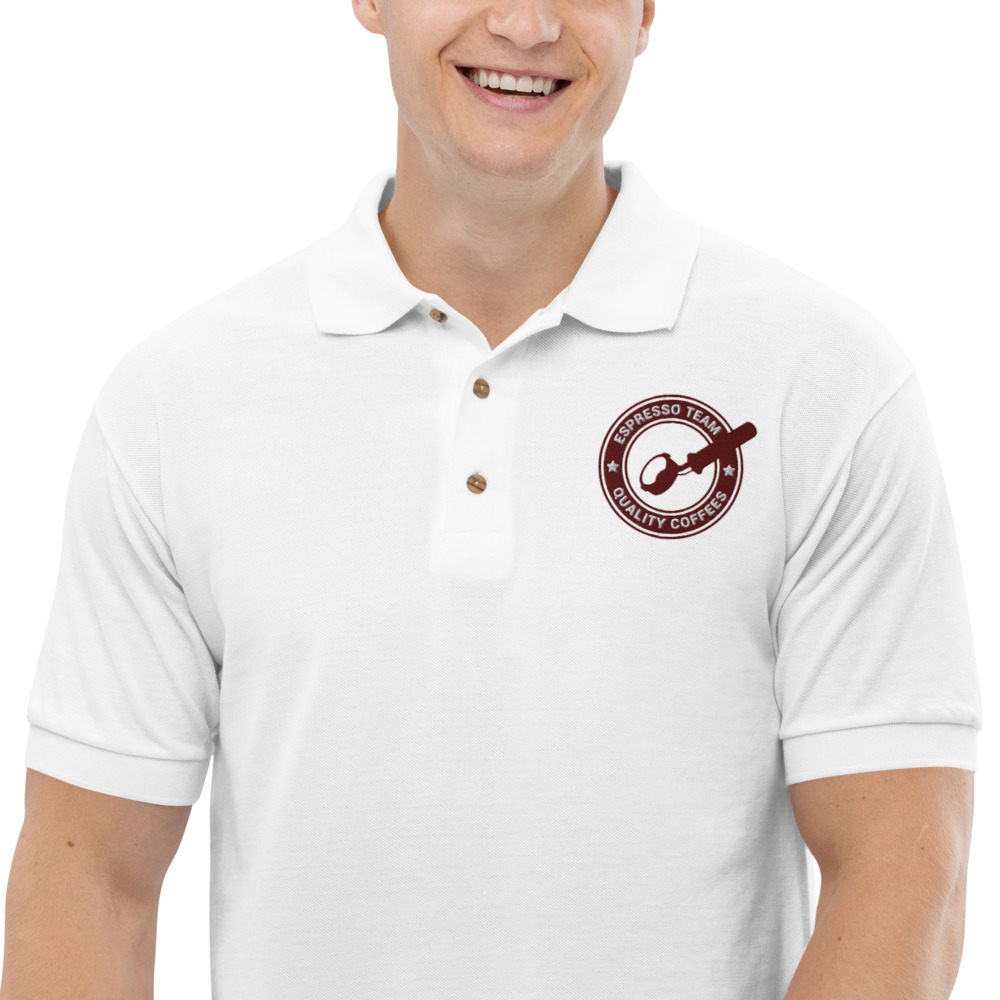 Espresso Team Embroidered Polo Shirt - Image 5
