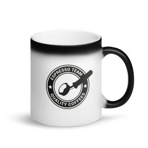Espresso Team Matte Black Magic Mug